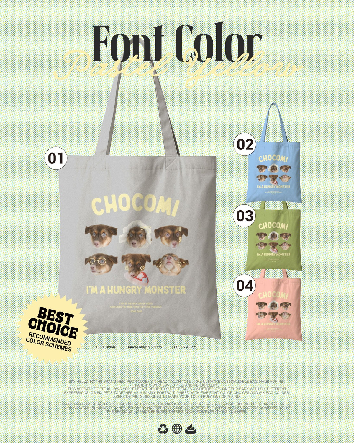 SIX FACE NYLON BAG 六頭尼龍袋 - 𝗣𝗢𝗢𝗣 𝗖𝗟𝗨𝗕®